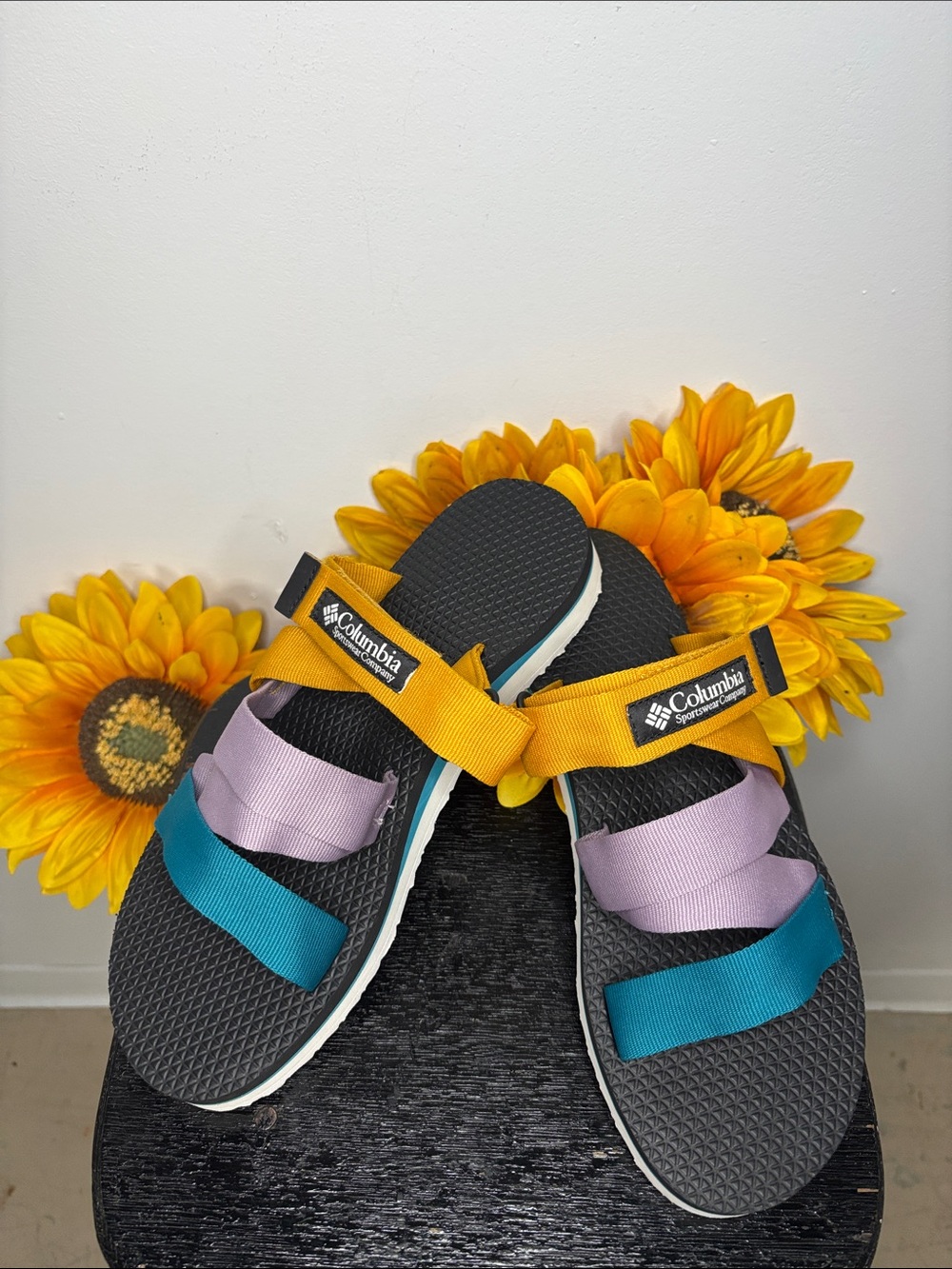 Columbia Alava Slide Sandal Multicolor Waterproof Size 9 - Picture 1 of 5